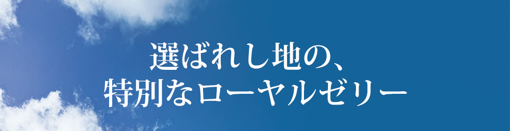 選ばれし地の、特別なローヤルゼリー