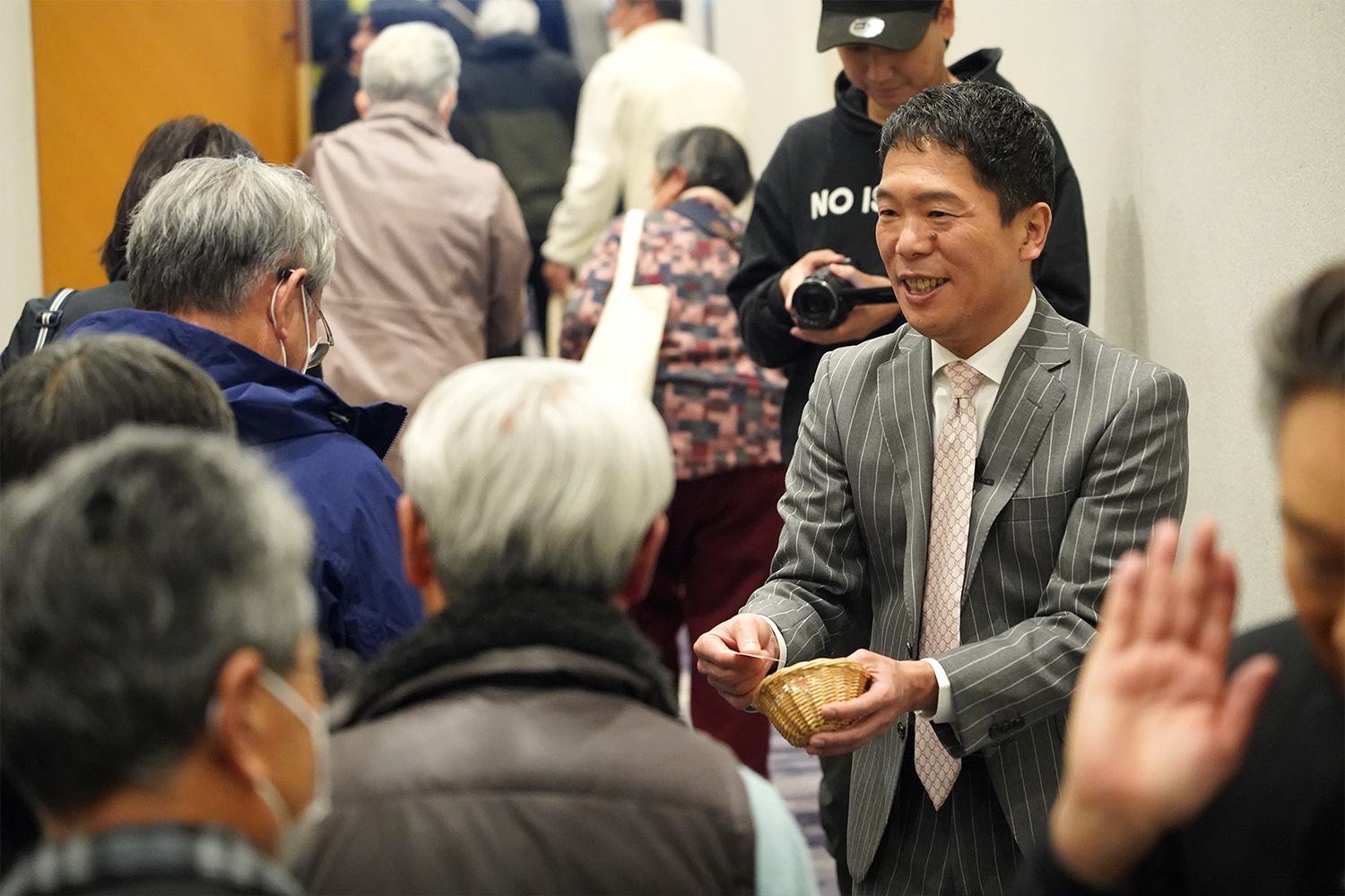 八幡社長もお見送り