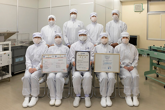 ISO22000の認証を取得