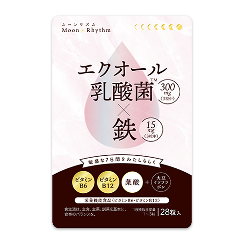 デリケートな女性の7日間に「エクオール乳酸菌™×鉄」