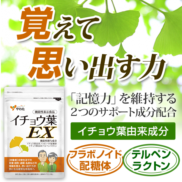 機能性表示食品「イチョウ葉EX」3ヶ月体験セット