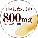 1粒にたっぷり800mg含有