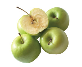 茶色く変色したりんご