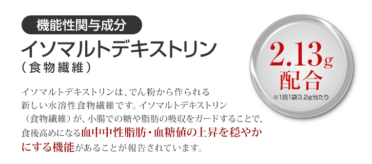 食後高めになる血中中性脂肪の上昇をおだやかにします