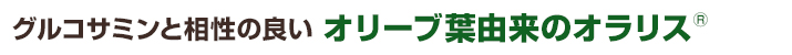 グルコサミンと相性の良い オリーブ葉由来のオラリス®