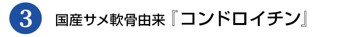 国産サメ軟骨由来『コンドロイチン』