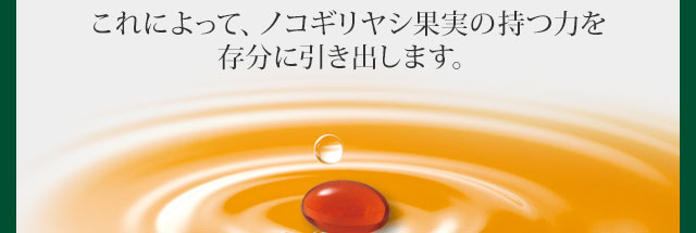 熱に弱い成分の抽出も可能にしました。