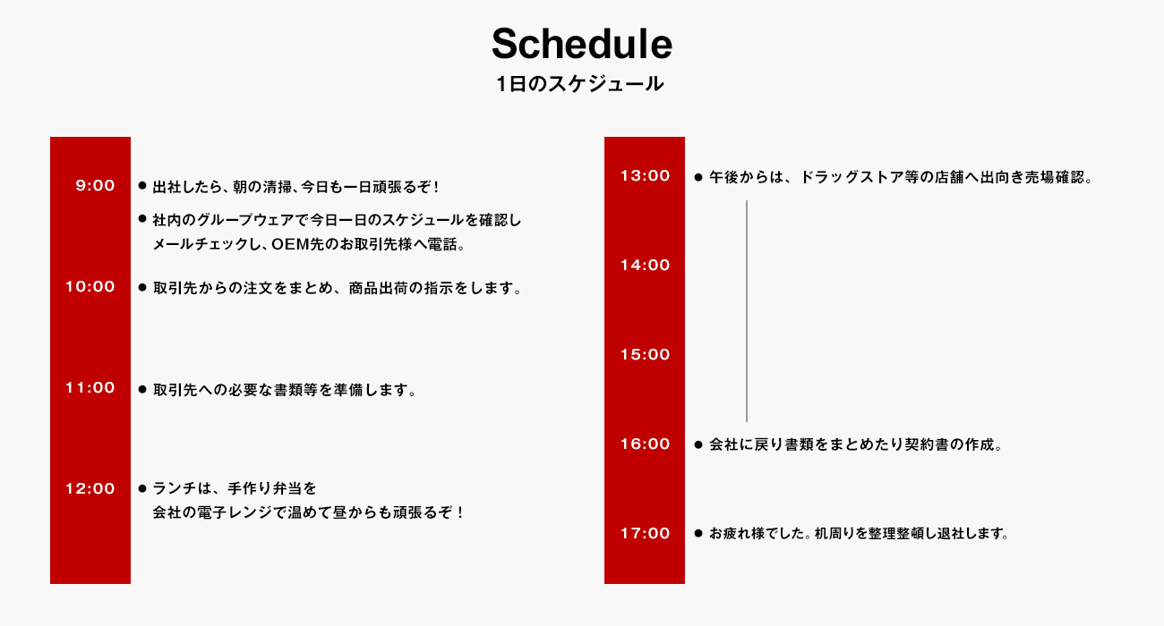 一日のスケジュール画像pc