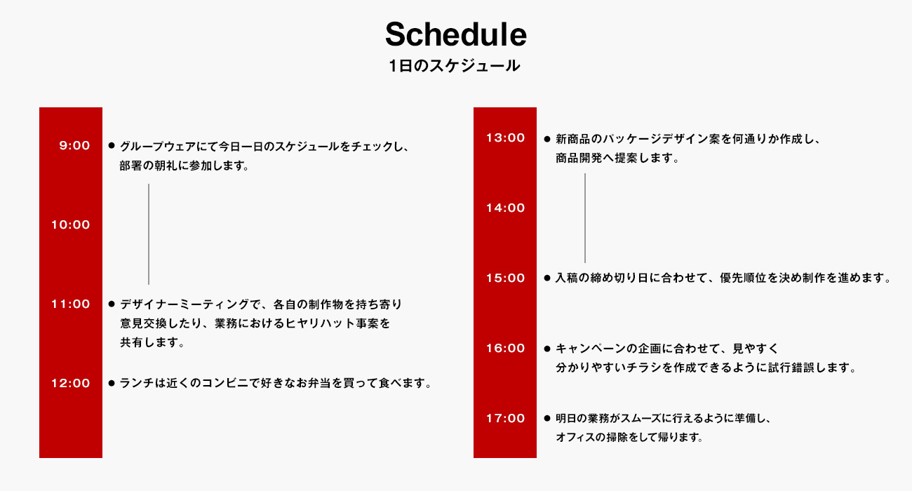 一日のスケジュール画像pc