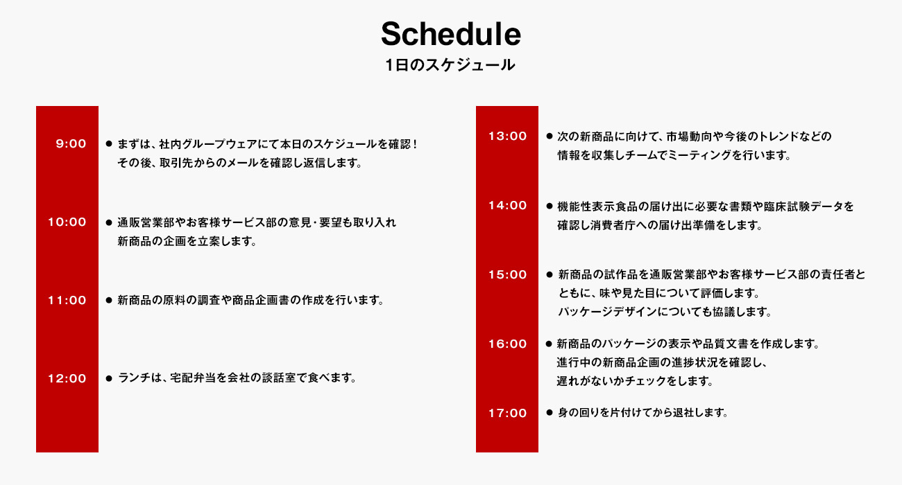 一日のスケジュール画像pc