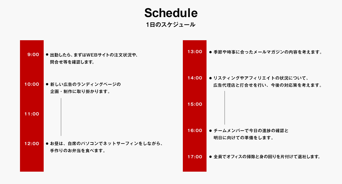 一日のスケジュール画像pc