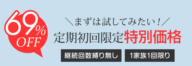 まずは試してみたい！特別価格69％OFF